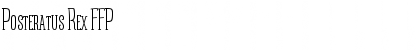 Download Posteratus Rex FFP Font Title Preview