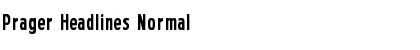 Download Prager Headlines Normal Font Title Preview