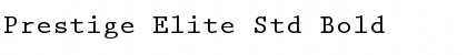 Download Prestige Elite Std Bold Font Title Preview