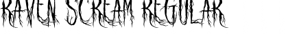 Download Raven Scream Regular Font Title Preview