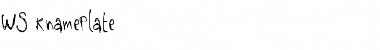 Download WS KnamePlate Regular Font Title Preview