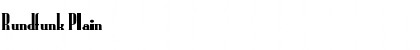 Download Rundfunk Plain Font Title Preview