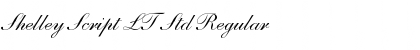 Download Shelley Script LT Std Regular Font Title Preview