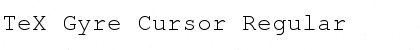 Download TeX Gyre Cursor Regular Font Title Preview
