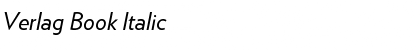 Download Verlag Book Italic Font Title Preview