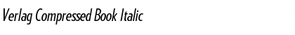 Download Verlag Compressed Book Italic Font Title Preview
