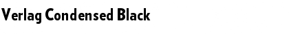 Download Verlag Condensed Black Font Title Preview