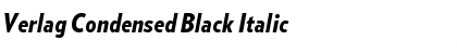 Download Verlag Condensed Black Italic Font Title Preview