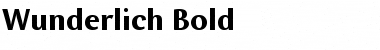 Download Wunderlich Bold Font Title Preview