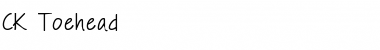 Download CK Toehead Regular Font Title Preview