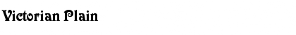 Download Victorian Plain Font Title Preview