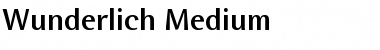 Download Wunderlich Medium Font Title Preview