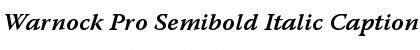 Download Warnock Pro Semibold Italic Caption Font