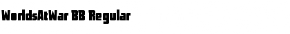 Download WorldsAtWar BB Regular Font Title Preview