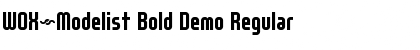Download WOX~Modelist Bold Demo Regular Font Title Preview