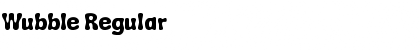 Download Wubble Regular Font Title Preview