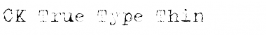 Download CK True Type Thin Font Title Preview