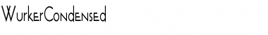 Download WurkerCondensed Regular Font Title Preview
