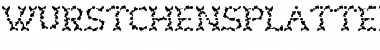 Download WurstchenSplatted Regular Font Title Preview