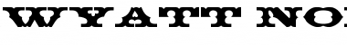 Download Wyatt Normal Font Title Preview