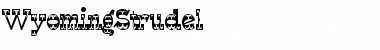 Download WyomingStrudel Regular Font Title Preview