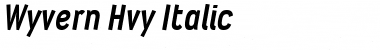 Download Wyvern Hvy Italic Font Title Preview