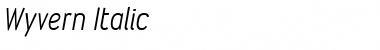 Download Wyvern Italic Font Title Preview