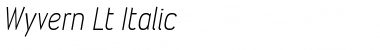 Download Wyvern Lt Italic Font Title Preview