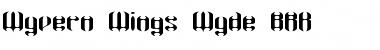 Download Wyvern Wings Wyde BRK Normal Font Title Preview