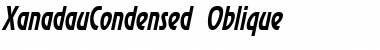 Download XanadauCondensed Oblique Font