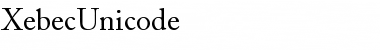 Download Xebec Unicode Regular Font