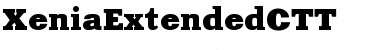 Download XeniaExtendedCTT Regular Font