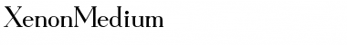 Download XenonMedium Regular Font
