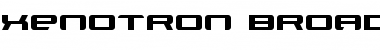 Download Xenotron Broadstroke Normal Font