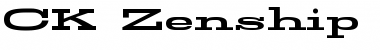 Download CK Zenship Regular Font Title Preview