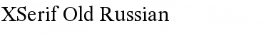 Download XSerif Old Russian Regular Font