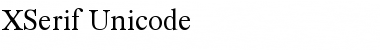 Download XSerif Unicode Regular Font