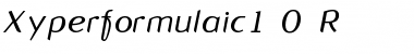 Download Xyperformulaic1.0 R Regular Font