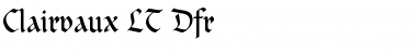 Download Clairvaux LT Dfr Regular Font Title Preview