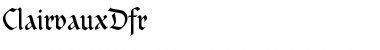 Download ClairvauxDfr Roman Font Title Preview