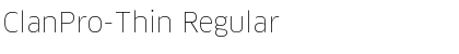 Download ClanPro-Thin Regular Font Title Preview