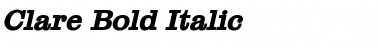 Download Clare Bold Italic Font Title Preview