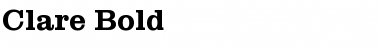 Download Clare Bold Font Title Preview