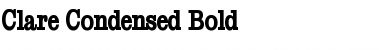 Download Clare Condensed Bold Font Title Preview