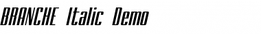 Download BRANCHE Italic Font Title Preview