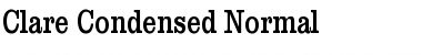 Download Clare Condensed Normal Font Title Preview