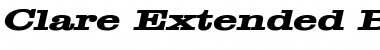Download Clare Extended Bold Italic Font Title Preview