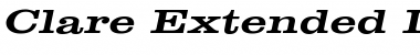 Download Clare Extended Italic Font Title Preview