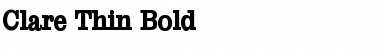 Download Clare Thin Bold Font Title Preview