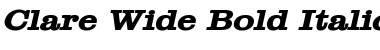 Download Clare Wide Bold Italic Font Title Preview